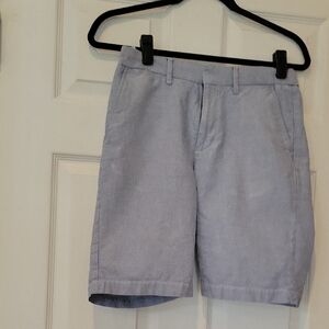 J Crew Factory Crewcuts Boy's Light Blue Flat Front Shorts, EUC, Size 16